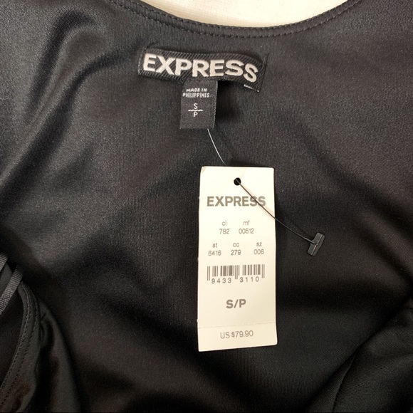 Express Color Block Blouson Bodycon Tank Dress - Picture 7 of 8